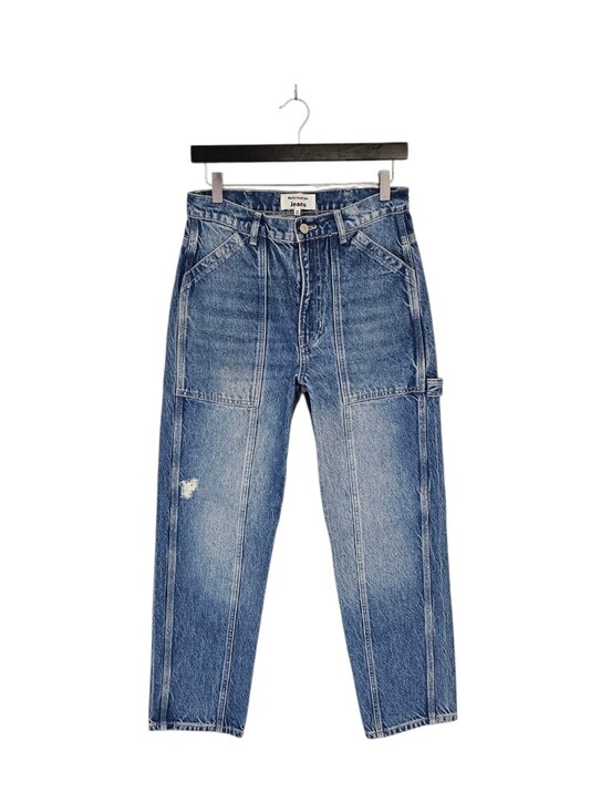 Reformation Denim - Reformation Jeans Kealy Carpenter High Rise Relaxed Straight Leg Blue Jeans 26